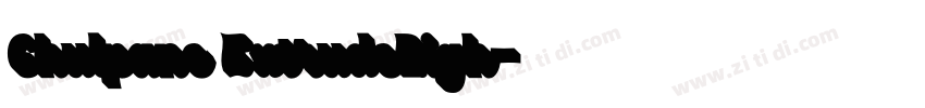 Chulpane ExtrudeRigh字体转换